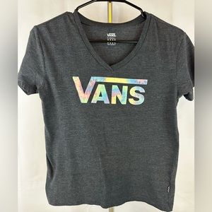 Vans logo women’s short sleeve crop top. Size x-small. Nice looking tie-dye logo